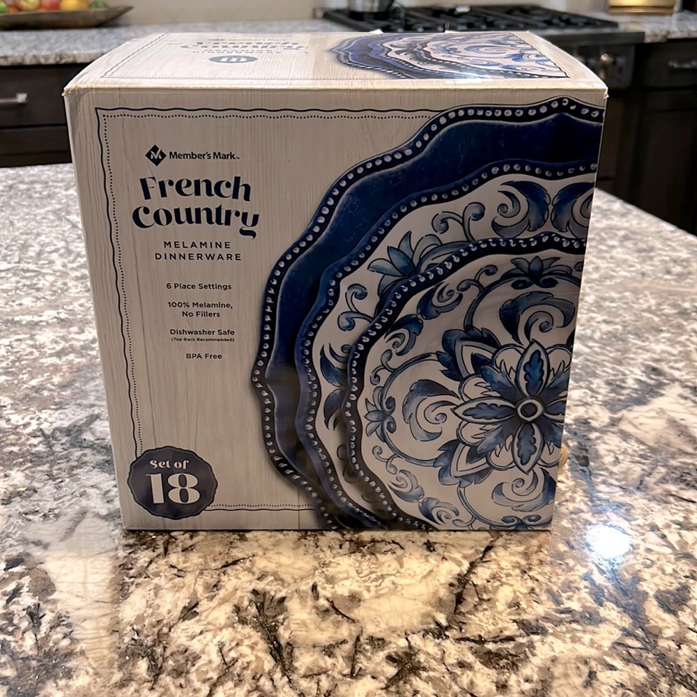 Melamine dining set. NIB